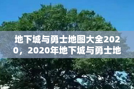 2020年地下城与勇士地图大全图片