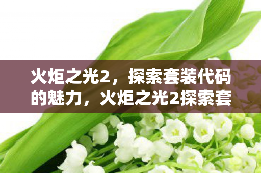 火炬之光2,探索套装代码的魅力,火炬之光2探索套装代码的魅力,解锁独特装备,提升战斗实力! 火炬之光2,探索套装代码的魅力,火炬之光2探索套装代码的魅力,解锁独特装备,提升战斗实力!