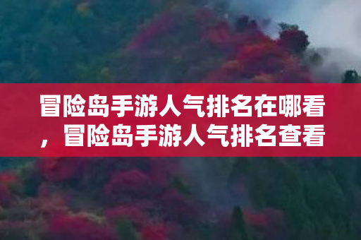冒险岛手游人气排名查看方法图片
