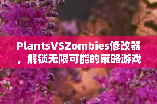PlantsVSZombies修改器，解锁无限可能的策略游戏助手，PlantsVSZombies修改器，解锁策略游戏无限可能