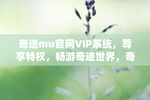 奇迹mu官网VIP系统,尊享特权,畅游奇迹世界,奇迹mu官网VIP系统,尊享特权,畅游奇迹世界 奇迹mu官网VIP系统,尊享特权,畅游奇迹世界,奇迹mu官网VIP系统,尊享特权,畅游奇迹世界