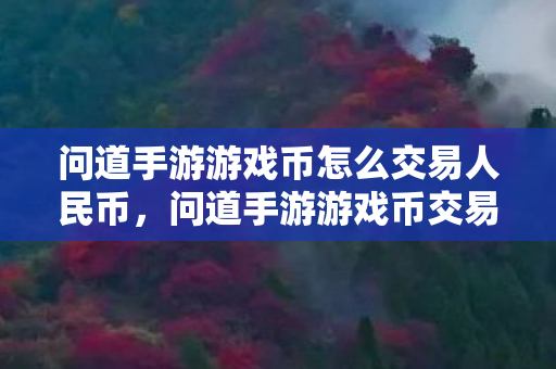 问道手游游戏币怎么交易人民币,问道手游游戏币交易人民币的攻略 问道手游游戏币怎么交易人民币,问道手游游戏币交易人民币的攻略