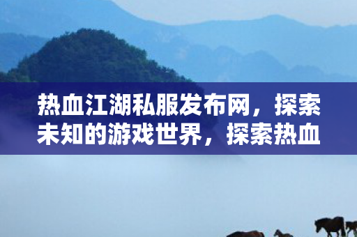 热血江湖私服发布网图片