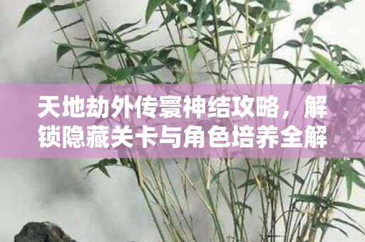 天地劫外传寰神结攻略,解锁隐藏关卡与角色培养全解析,天地劫外传寰神结全攻略,解锁隐藏关卡与角色培养全解析 天地劫外传寰神结攻略,解锁隐藏关卡与角色培养全解析,天地劫外传寰神结全攻略,解锁隐藏关卡与角色培养全解析