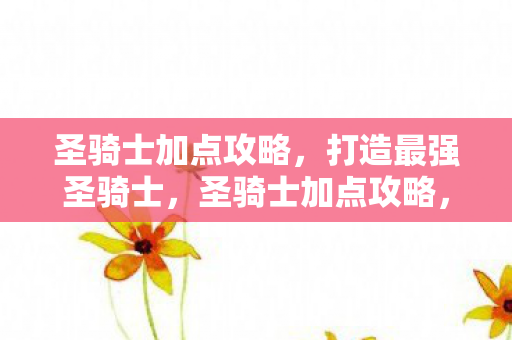 圣骑士加点攻略,打造最强圣骑士,圣骑士加点攻略,打造最强圣骑士 圣骑士加点攻略,打造最强圣骑士,圣骑士加点攻略,打造最强圣骑士
