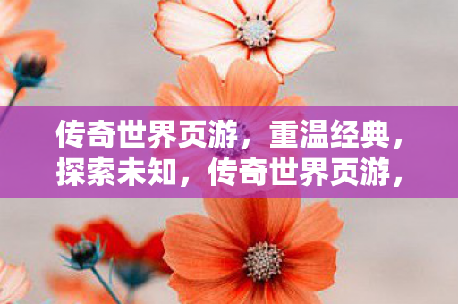 传奇世界页游图片