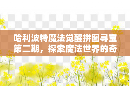 哈利波特魔法觉醒拼图寻宝第二期,探索魔法世界的奇妙之旅,哈利波特魔法觉醒,探索魔法世界的奇妙寻宝之旅 哈利波特魔法觉醒拼图寻宝第二期,探索魔法世界的奇妙之旅,哈利波特魔法觉醒,探索魔法世界的奇妙寻宝之旅