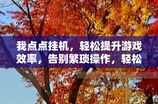 我点点挂机,轻松提升游戏效率,告别繁琐操作,轻松挂机,提升游戏效率,告别繁琐操作 我点点挂机,轻松提升游戏效率,告别繁琐操作,轻松挂机,提升游戏效率,告别繁琐操作