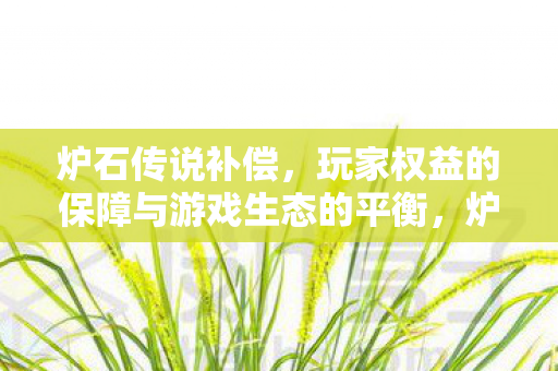 炉石传说补偿,玩家权益的保障与游戏生态的平衡,炉石传说补偿,保障玩家权益与平衡游戏生态 炉石传说补偿,玩家权益的保障与游戏生态的平衡,炉石传说补偿,保障玩家权益与平衡游戏生态