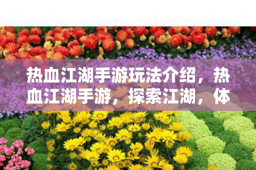 热血江湖手游玩法介绍图片