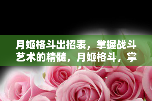 月姬格斗出招表，掌握战斗艺术的精髓，月姬格斗，掌握战斗艺术的精髓