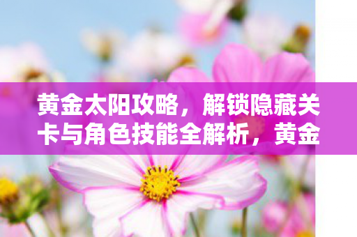 黄金太阳攻略,解锁隐藏关卡与角色技能全解析,黄金太阳,解锁隐藏关卡与角色技能全解析攻略 黄金太阳攻略,解锁隐藏关卡与角色技能全解析,黄金太阳,解锁隐藏关卡与角色技能全解析攻略