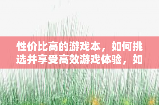 性价比高的游戏本,如何挑选并享受高效游戏体验,如何挑选高性价比的游戏本,享受高效游戏体验? 性价比高的游戏本,如何挑选并享受高效游戏体验,如何挑选高性价比的游戏本,享受高效游戏体验?