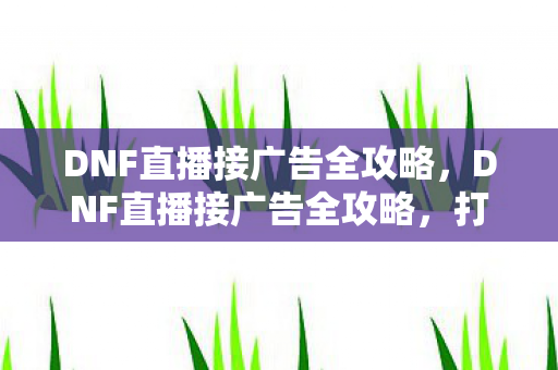 DNF直播接广告全攻略图片
