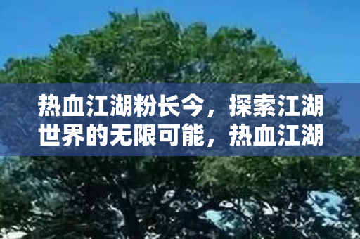 探索江湖世界的无限可能图片