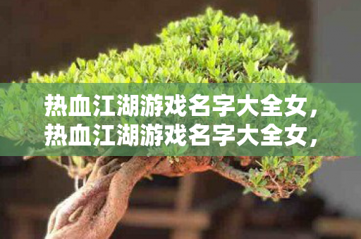 热血江湖游戏名字大全女,热血江湖游戏名字大全女,打造你的专属江湖之旅 热血江湖游戏名字大全女,热血江湖游戏名字大全女,打造你的专属江湖之旅