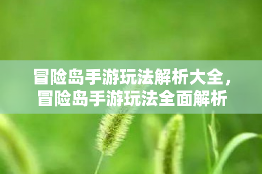 冒险岛手游玩法解析大全图片