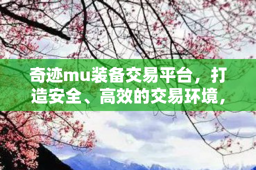 打造安全高效的交易环境图片