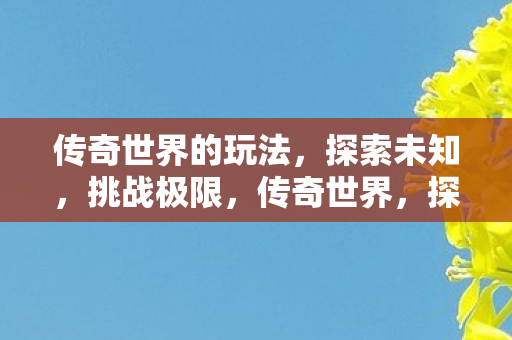 传奇世界的玩法,探索未知,挑战极限,传奇世界,探索未知,挑战极限 传奇世界的玩法,探索未知,挑战极限,传奇世界,探索未知,挑战极限
