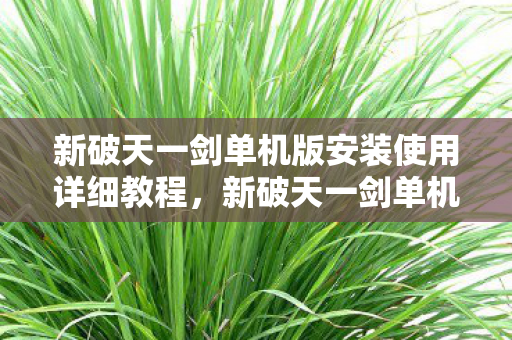 新破天一剑单机版安装使用详细教程图片