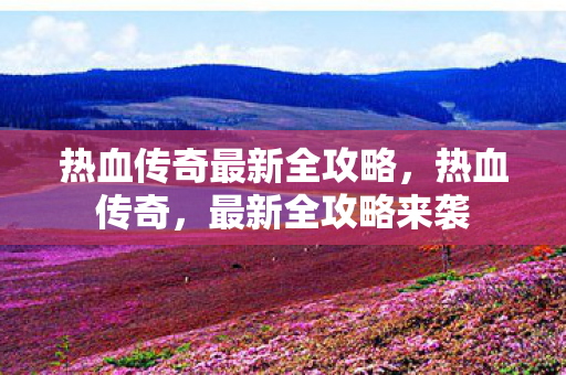 热血传奇最新全攻略图片