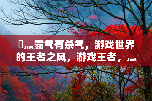 游戏世界的王者之风图片