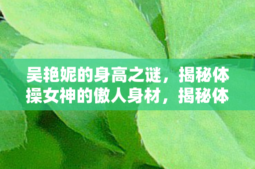 吴艳妮的身高之谜,揭秘体操女神的傲人身材,揭秘体操女神吴艳妮的身高之谜 吴艳妮的身高之谜,揭秘体操女神的傲人身材,揭秘体操女神吴艳妮的身高之谜