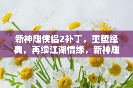 新神雕侠侣2补丁,重塑经典,再续江湖情缘,新神雕侠侣2补丁重塑经典,再续江湖情缘 新神雕侠侣2补丁,重塑经典,再续江湖情缘,新神雕侠侣2补丁重塑经典,再续江湖情缘
