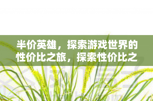 半价英雄,探索游戏世界的性价比之旅,探索性价比之旅,半价英雄游戏世界 半价英雄,探索游戏世界的性价比之旅,探索性价比之旅,半价英雄游戏世界