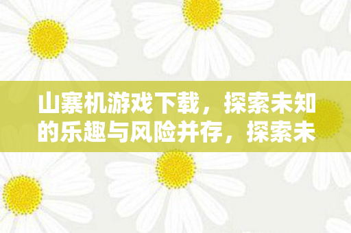 山寨机游戏下载,探索未知的乐趣与风险并存,探索未知,山寨机游戏下载的乐趣与风险 山寨机游戏下载,探索未知的乐趣与风险并存,探索未知,山寨机游戏下载的乐趣与风险