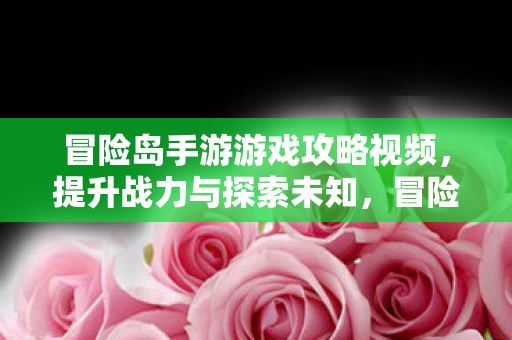 冒险岛手游战力提升与探索攻略视频图片