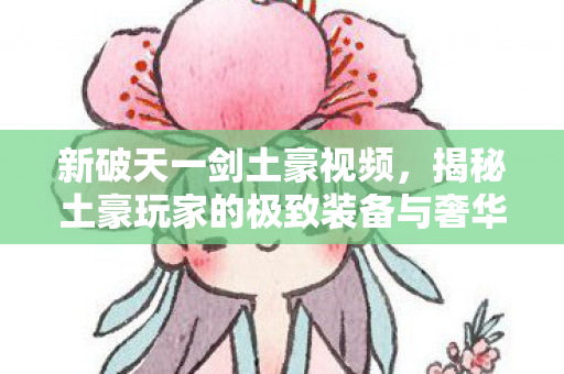 揭秘土豪玩家的极致装备与奢华体验图片