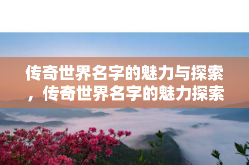 传奇世界名字的魅力与探索,传奇世界名字的魅力探索之旅 传奇世界名字的魅力与探索,传奇世界名字的魅力探索之旅