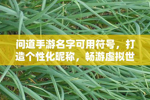 问道手游名字可用符号图片