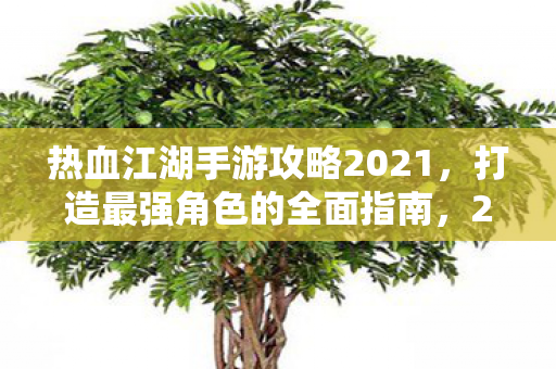 2021热血江湖手游最强角色打造攻略图片