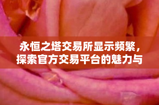 永恒之塔交易所显示频繁,探索官方交易平台的魅力与优势,永恒之塔交易所,官方交易平台的魅力与优势 永恒之塔交易所显示频繁,探索官方交易平台的魅力与优势,永恒之塔交易所,官方交易平台的魅力与优势