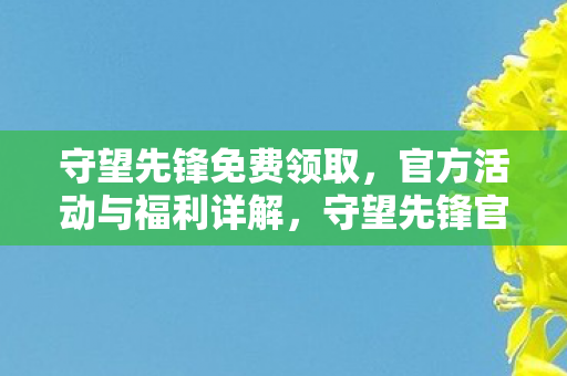 守望先锋免费领取,官方活动与福利详解,守望先锋官方活动,免费领取与福利详解 守望先锋免费领取,官方活动与福利详解,守望先锋官方活动,免费领取与福利详解