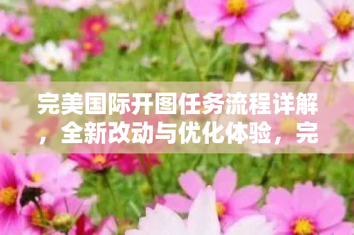 完美国际开图任务流程详解图片