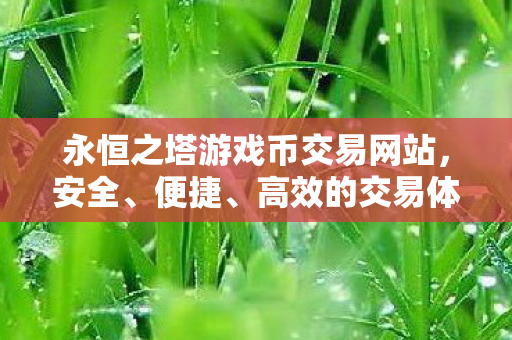 永恒之塔游戏币交易网站图片