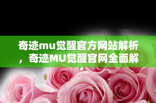 奇迹mu觉醒官方网站解析,奇迹MU觉醒官网全面解析 奇迹mu觉醒官方网站解析,奇迹MU觉醒官网全面解析