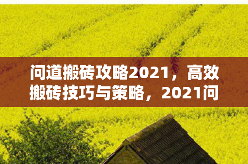 2021问道高效搬砖攻略图片
