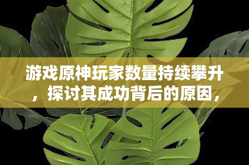 游戏原神玩家数量持续攀升,探讨其成功背后的原因,原神,探讨其成功背后的原因 游戏原神玩家数量持续攀升,探讨其成功背后的原因,原神,探讨其成功背后的原因