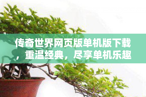 传奇世界网页版单机版下载图片