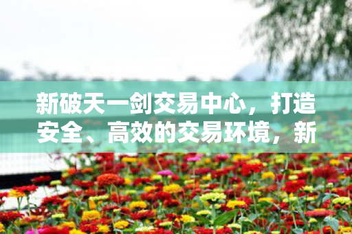 新破天一剑交易中心图片