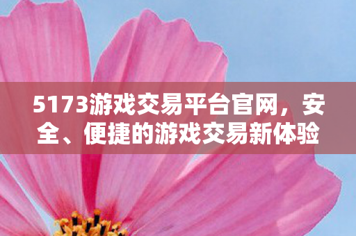 5173游戏交易平台官网图片