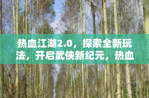 开启武侠新纪元图片