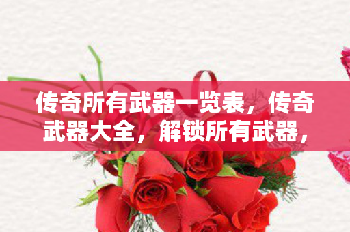 传奇所有武器一览表图片