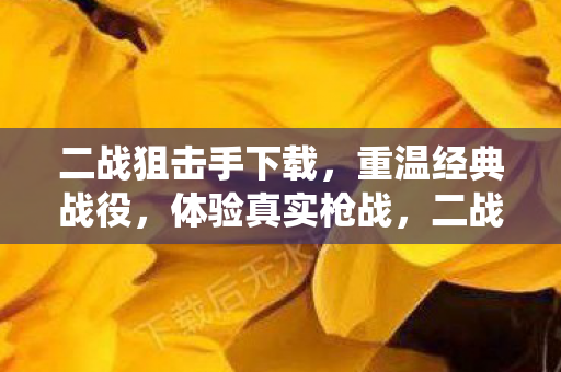 二战狙击手下载,重温经典战役,体验真实枪战,二战狙击手下载,重温经典战役,感受真实枪战震撼 二战狙击手下载,重温经典战役,体验真实枪战,二战狙击手下载,重温经典战役,感受真实枪战震撼