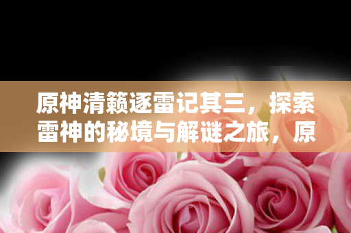 原神清籁逐雷记其三，探索雷神的秘境与解谜之旅，原神清籁逐雷记其三，探索雷神的秘境与解谜之旅