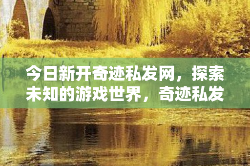 今日新开奇迹私发网,探索未知的游戏世界,奇迹私发网开启,探索未知游戏世界的大门 今日新开奇迹私发网,探索未知的游戏世界,奇迹私发网开启,探索未知游戏世界的大门